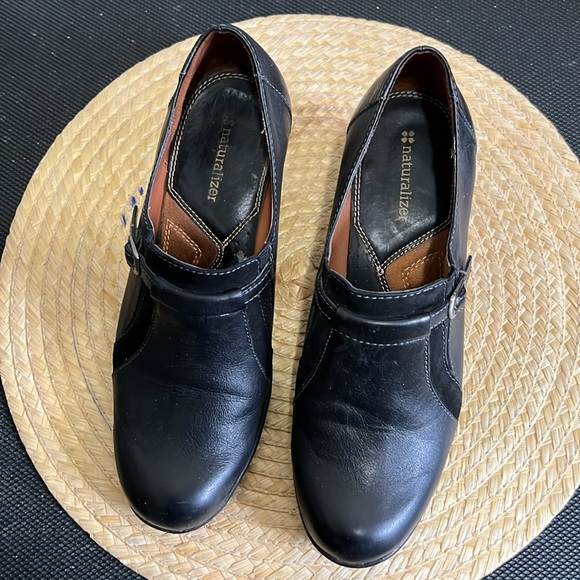 Naturalizer Leather slip-on Block Heel Shoes Size 7.5 - Picture 8 of 12